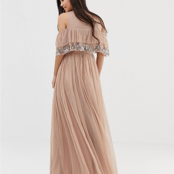 ASOS tulle maxi occasion dress - Picture 3 of 6